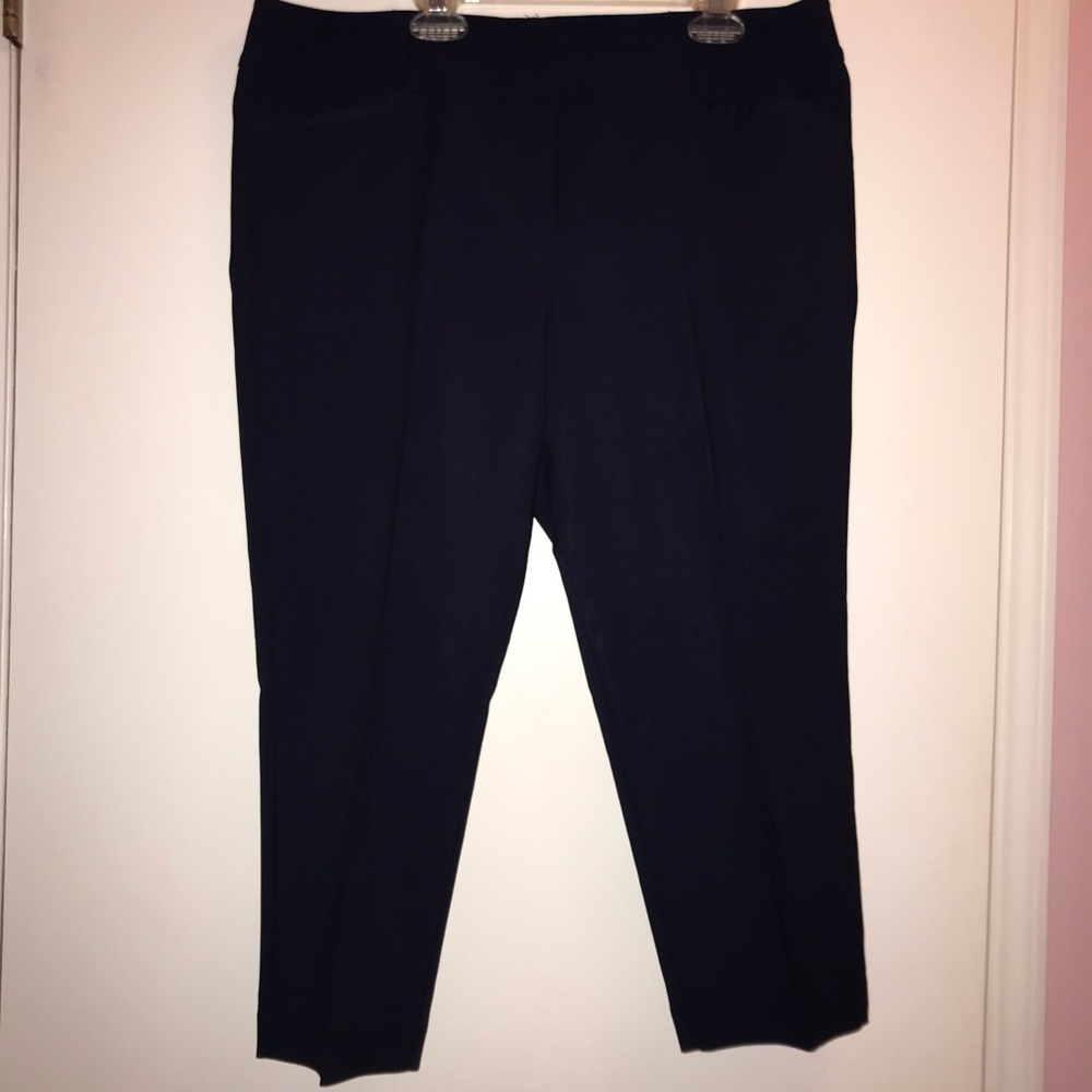 New York & Company Navy Blue Cropped Pants